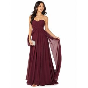 Jenny Yoo Collection Mira Luxe Chiffon Pleated Strapless Dress SKUW699